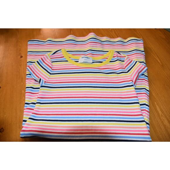 Old Navy Striped Ribbed Dress, Girl's Size Large 10/12, LN - Picture 3 of 4